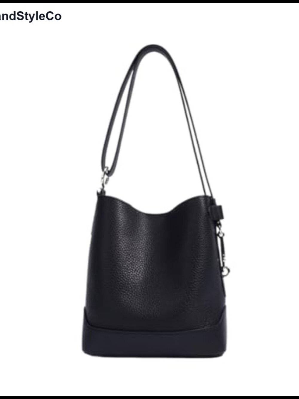 Genuine Leather Crossbody Bag for Women Adjustable Strap Shoulder Purse Bucket